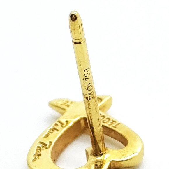 Tiffany and Co. Pierced Earring Loving Heart Picasso Gold 529-060225 - Picture 3 of 9